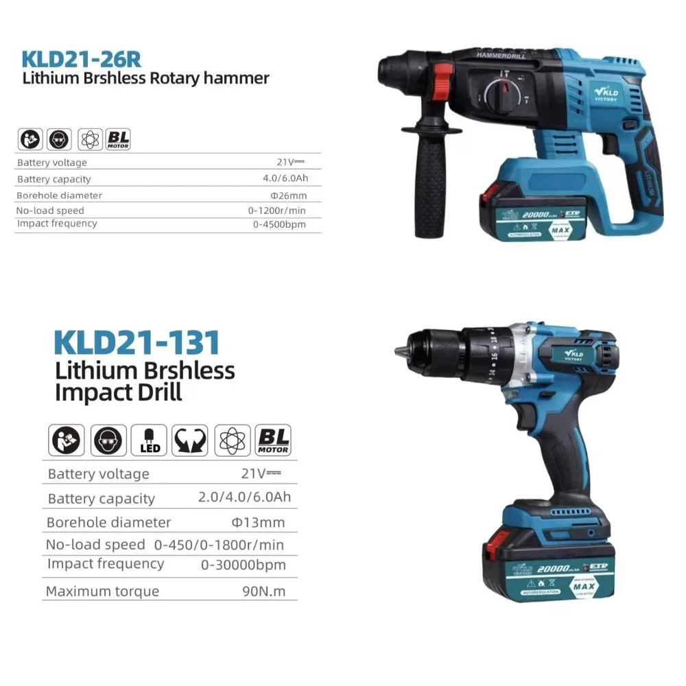 Power Tools Combination Set Impact Drill Hammer Drill Angle Grinder Electric Drill