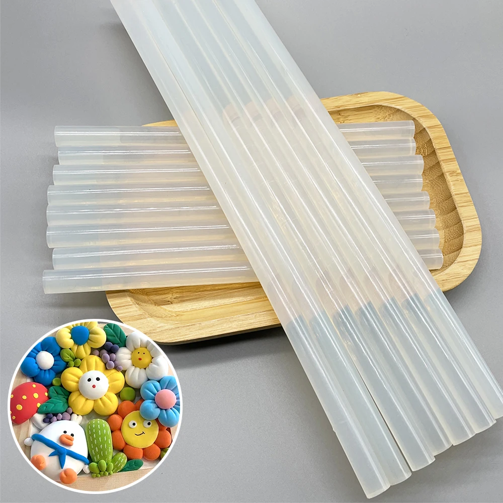 11mm White and semi-transparent Hot Melt Glue Stick For Photo Frame Wood Resin