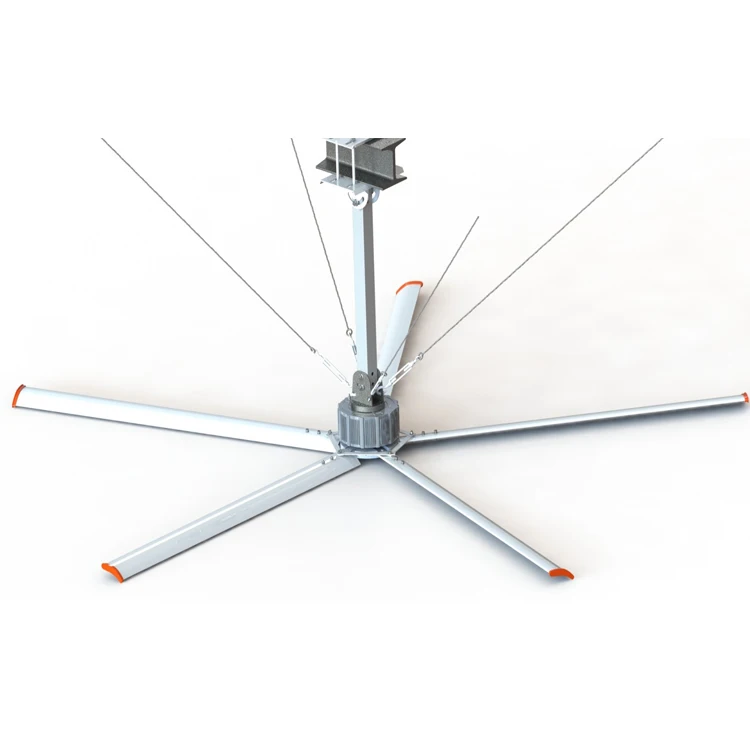 22ft Electric Industrial helicopter large ceiling Fan OEM Customized Motor Power Building Video Support