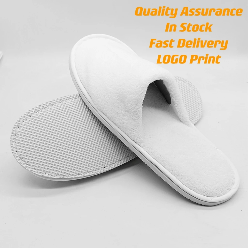 Hot Sale Cheap Hotel Slippers Coral Fleece Washable Reusable House Slippers Unisex for Hotel Bedroom