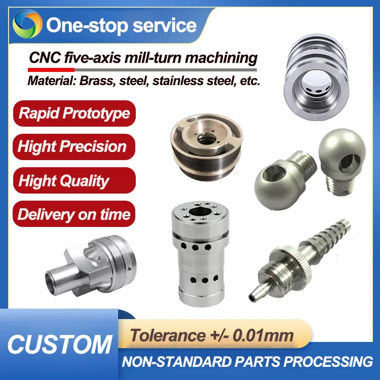High Precision Custom Made Cheap Cnc Machining machined Aluminum steel copper brass Parts Oem Odm Service