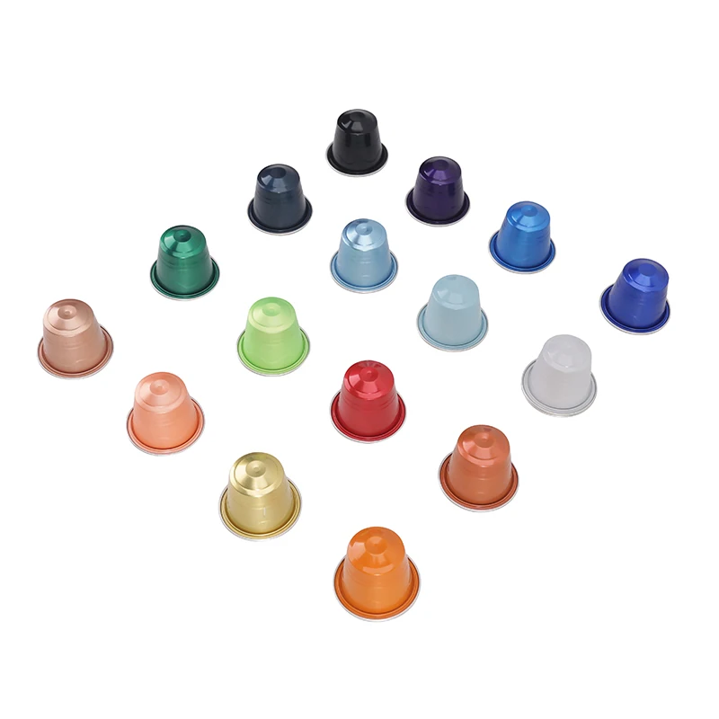 Manufacturers Refillable Aluminum Coffee Capsule Filling Nespresso K-Cup Aluminium Coffee Capsules with Lid