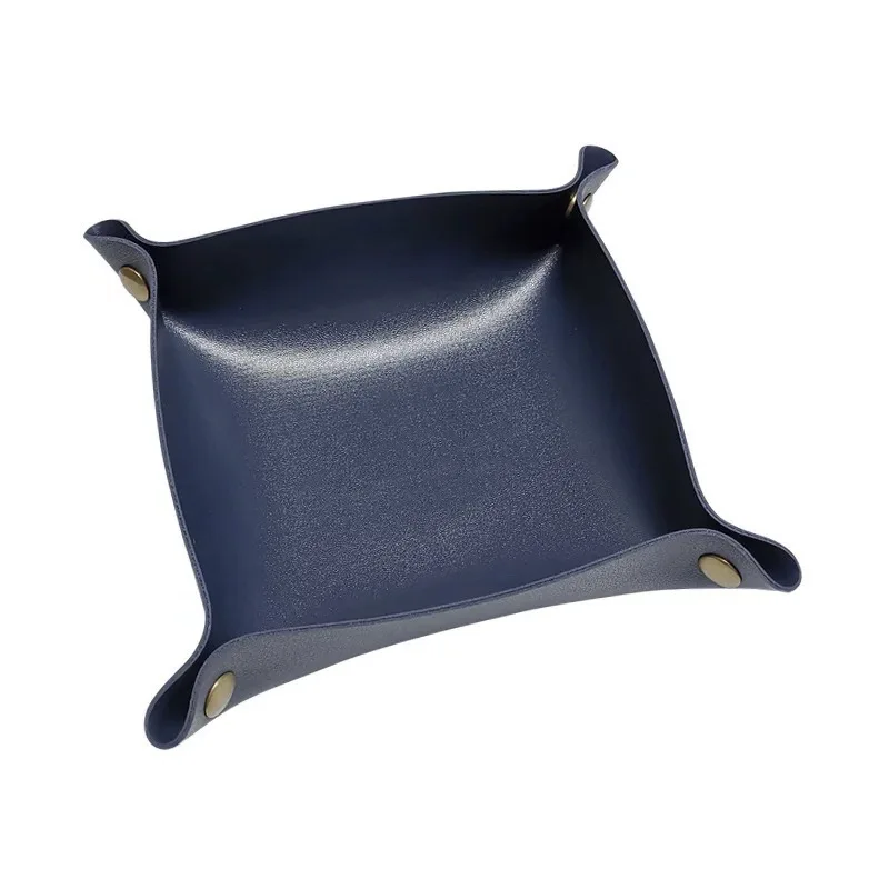 Wholesale Leather Valet Storage Tray Desktop Storage Jewelry Display Cosmetic Key Storage Custom Tray