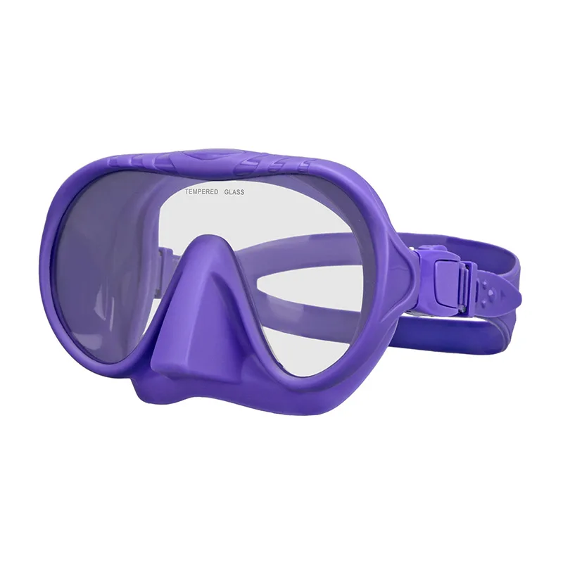 Jetshark all-inclusive high quality diving goggles mask tempered glass lens wide vew silicone diving mask