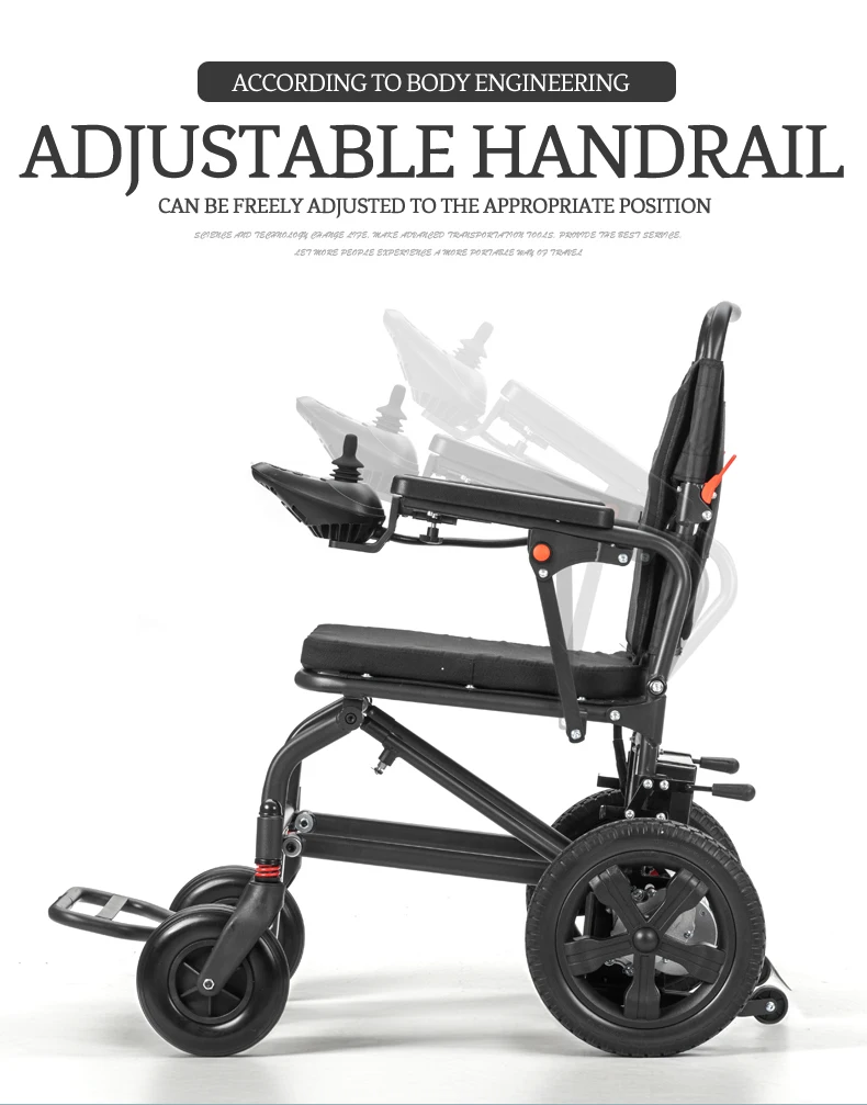 360 Easy Rotating Lifting Adjustable Design Power Chair Portable Light Foldable Electric Wheelchair Storage For Car Trunk