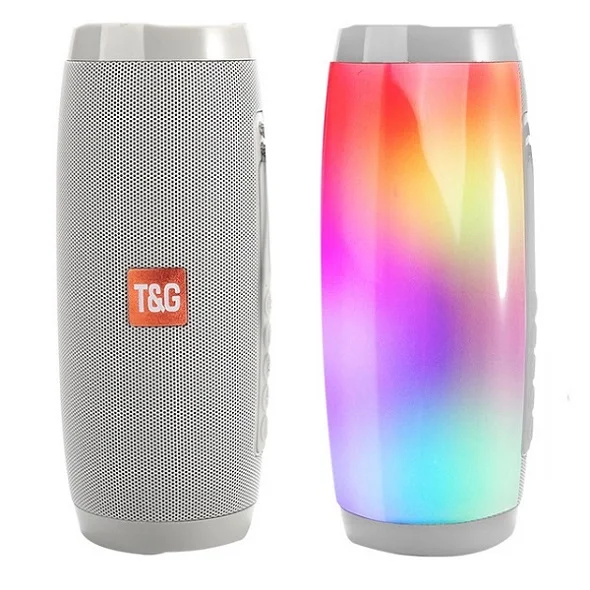 New BT Wireless active big Column Box Waterproof Portable Outdoor speaker super Bass TF FM Radio Speaker With LED Light TG157