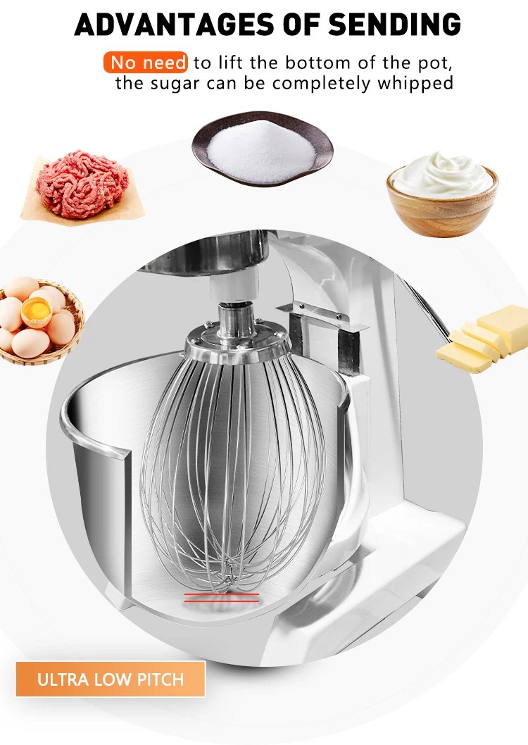 Commercial Industrial Double Arm 20L 20 Liters 40 Liters Electric Cake Snack Egg Bread Flour Mixing Planetary  Mixer Machine