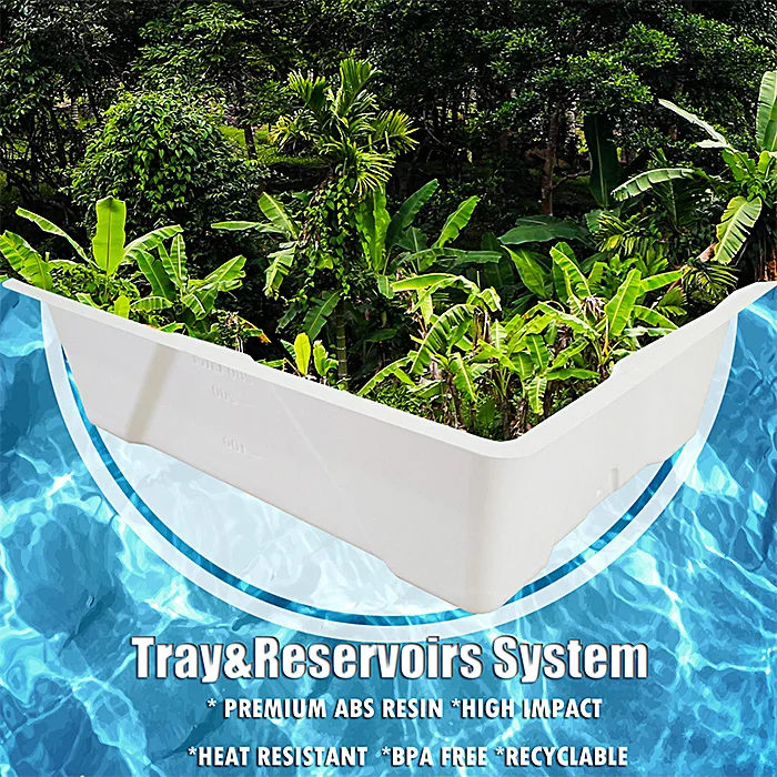 Indoor Hydroponics Growing System Rolling Flood Table/tray 75gallon Flow Flood Tray&reservoirs