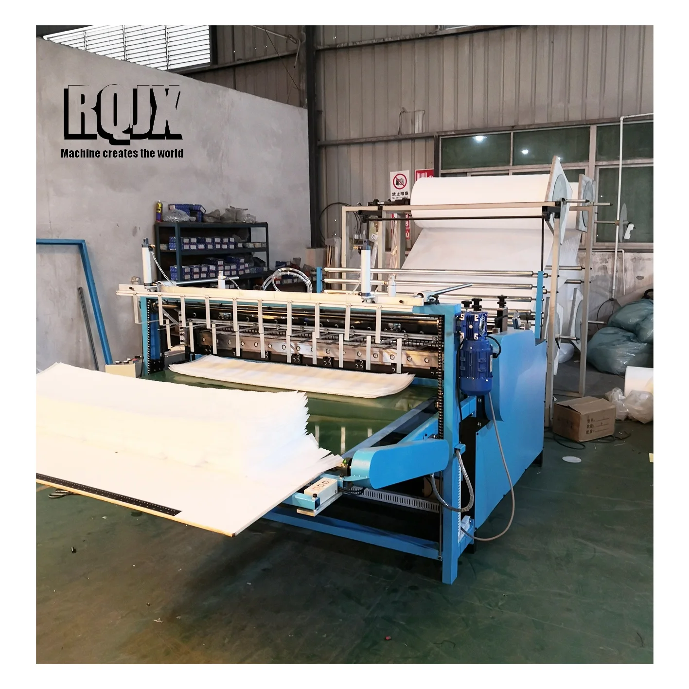 plastic Expandable Polyethylene bag cutting and sealing woven bag making machine