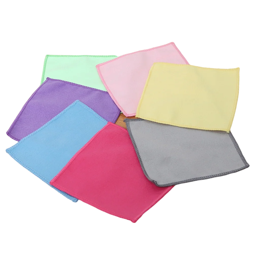 Custom print microfiber polishing glasses jewelry cleaning cloth