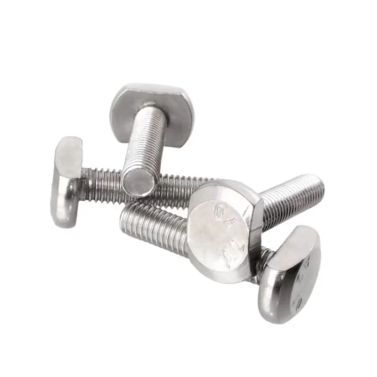 Hot Selling Hardware tools Bolts And Nuts gb/t 37 A2-70 Stainless Steel 304 T Slot Bolts GB37