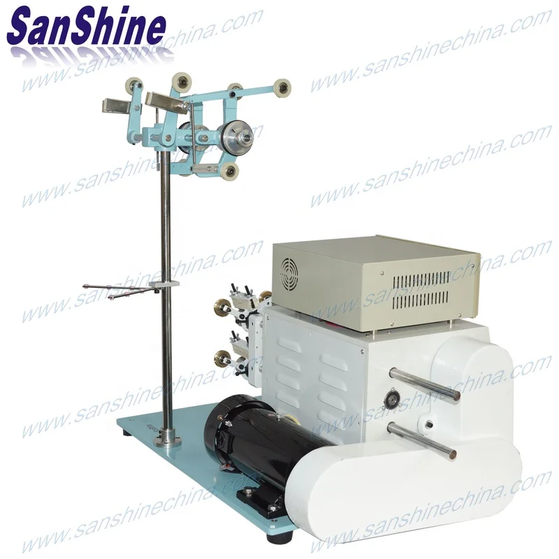 Two spindles digital precision automatic high torsion thick wire reactor coil winding machine(SS852)