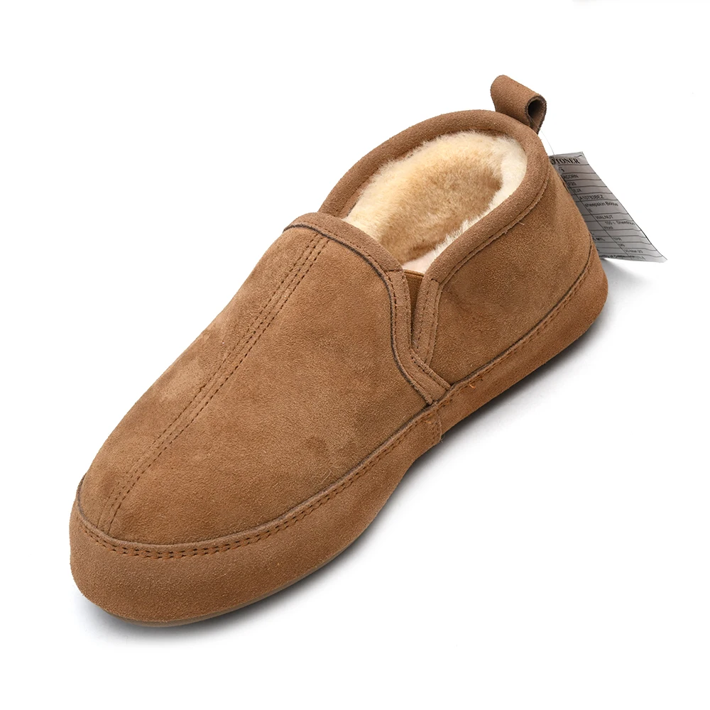 Factory  Free Samples Designer Australian Sheepskin EVA Adult Plush Genuine Leather Winter Men Boots Shoes