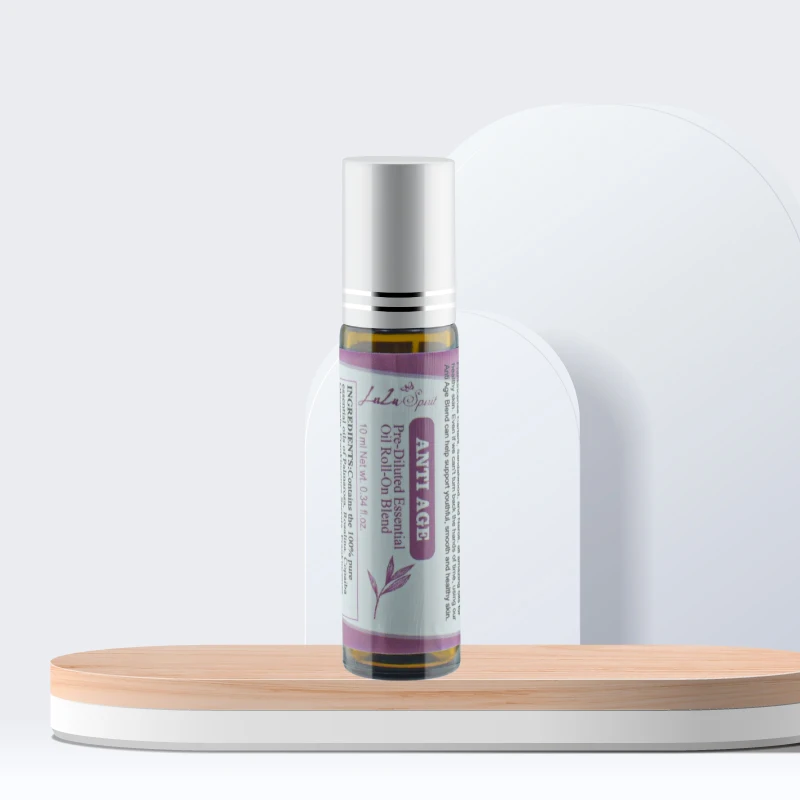 Wholesale private label 100% pure distillation Peppermint Lavender Aromatherapy anti age skincare essential oil blending roll on