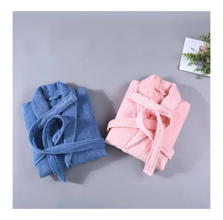 wholesale Women & men comfortable thin bathrobes couples home wear pajamas hotel bathrobes