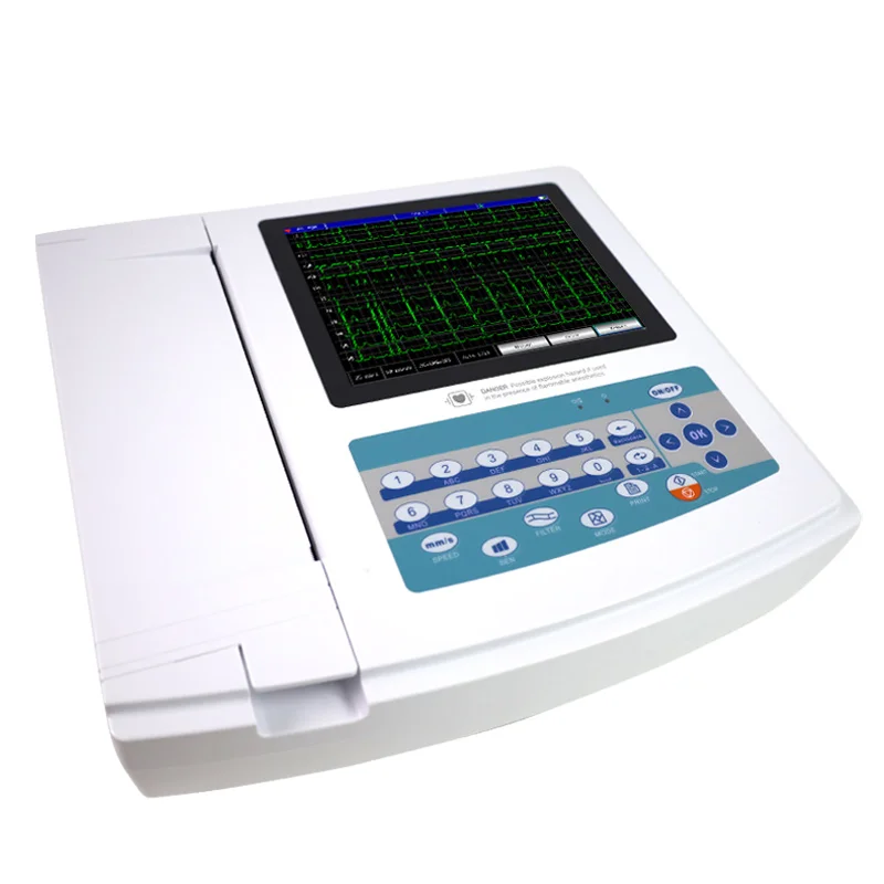 CONTEC CE approval ECG1200G Digital 12-Channel electrocardiograph ECG Machine