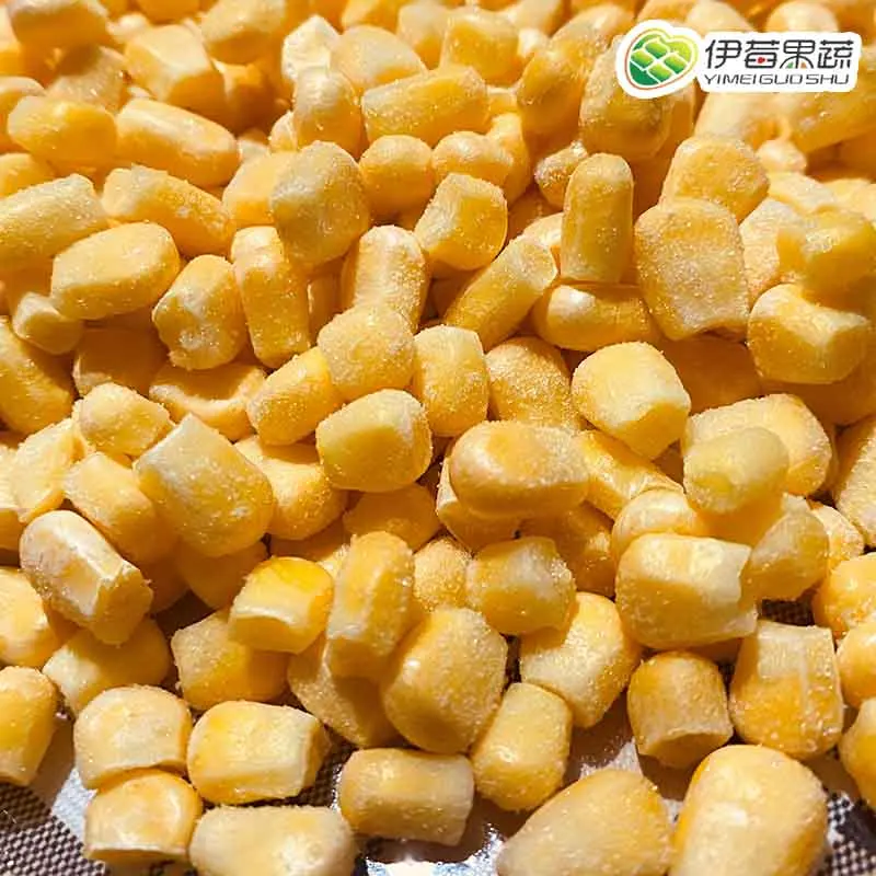 Quick-frozen sweet corn kernels for cooking