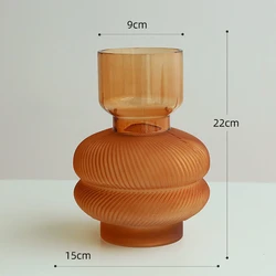 Popular Romantic Creative Glass Vase Mini Flower Container Vase Glass for Home Decor Flower Shop Vase