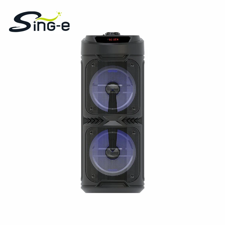 Outdoor Party Loud Bass Stereo Player Big Size Wireless BT Speakers With LED Screen