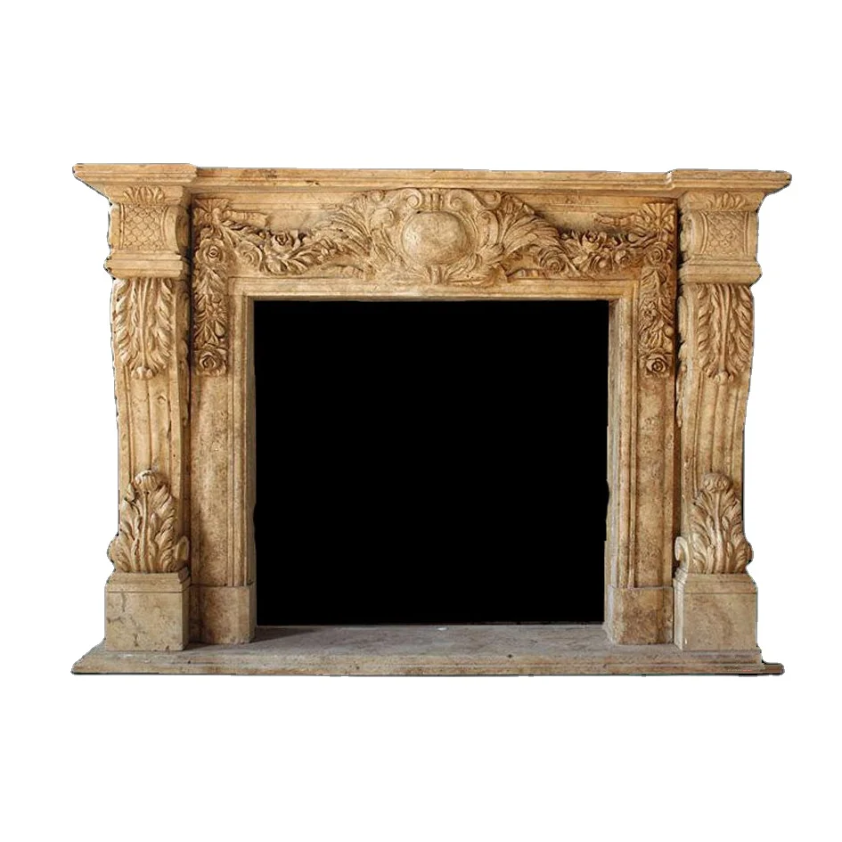 Stone Marble Fireplace Mantel Frame