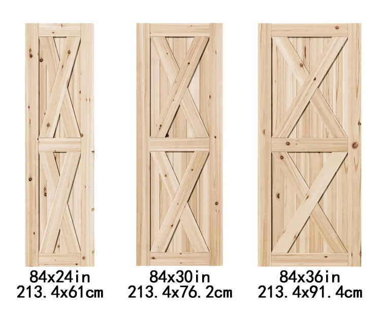 Factory direct supply wholesale barn door hanging rail push-pull sliding door track slide rail wooden door for toilet bathroom