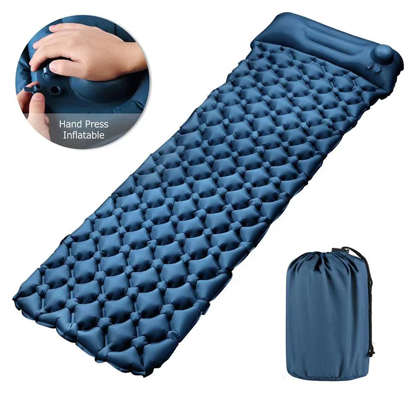 Надувная кровать для сна на открытом воздухе, нейлоновый коврик, надувной матрас для пляжа
