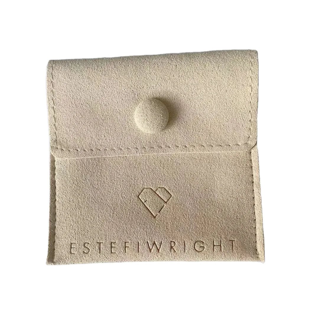 Microfiber jewelry Packaging Bags Drawstring Gift Bag Pouches Custom Own Logo microfiber flap fiber jewelry pouch