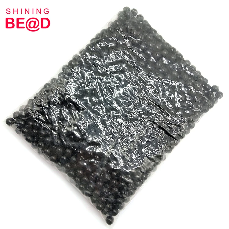 Оптом оптом 10 мм черный искусственный жемчуг ABS пластиковые круглые бусины без отверстий для изготовления ювелирных изделий аксессуары ручной работы