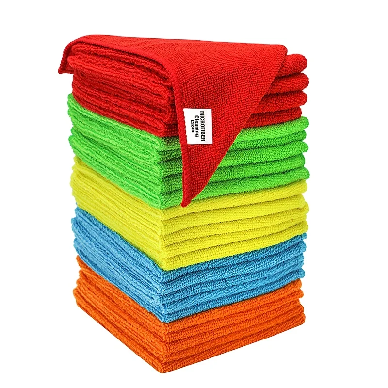 Wholesale Microfiber Wipes Car Floor Windows Household Kitchen Towel Cleaning Cloths Microfiber Towel