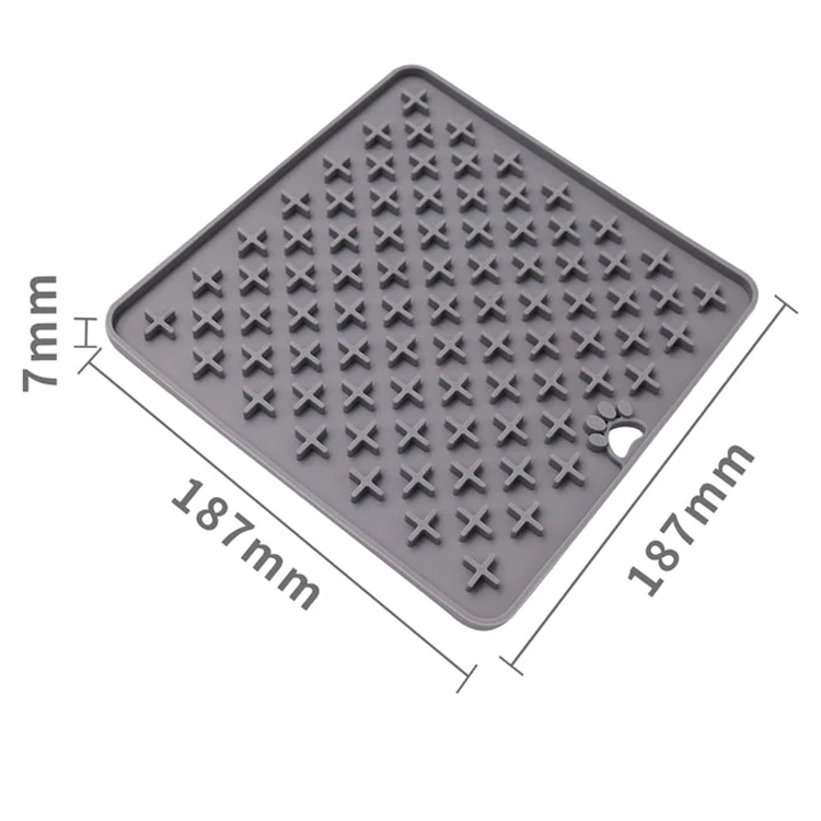 
New Silicone Dog slow food mat Lick Mat Peanut Butter Lick Pad with Strong Suction to Wall 