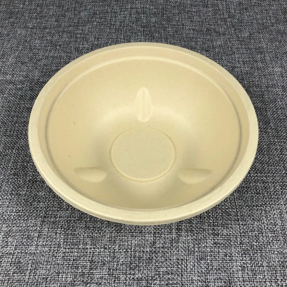 A34 Promotion 15%off biodegradable sugarcane bagasse degradable soup bowl bio sugar cane pulp oval with lid 32 40 oz 1000ml