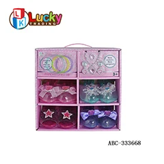 Princess Dress Up Shoes for Girls Princess Heels Tiaras and Costume Jewelry Set Toddler Gifts
