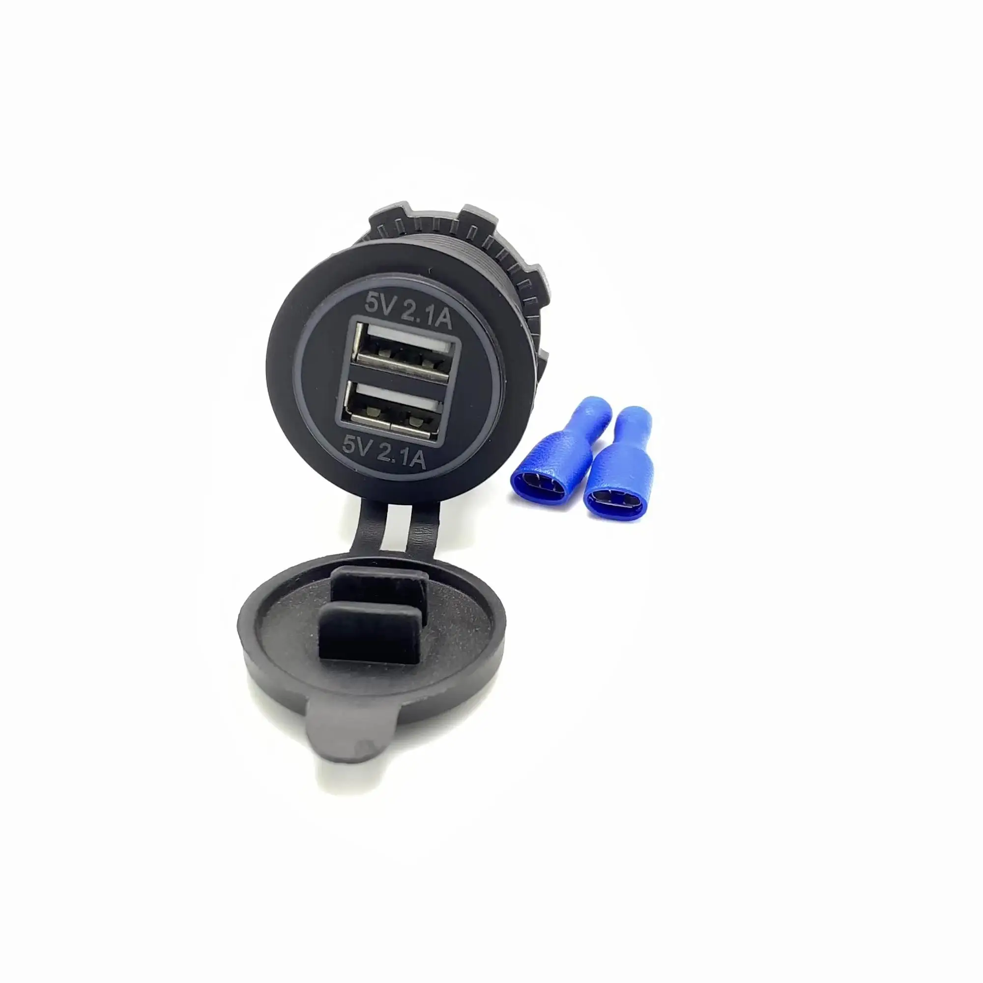 12V 24V 4.2A Bus Dual USB Charging Socket Power Adapter Car USB Charger