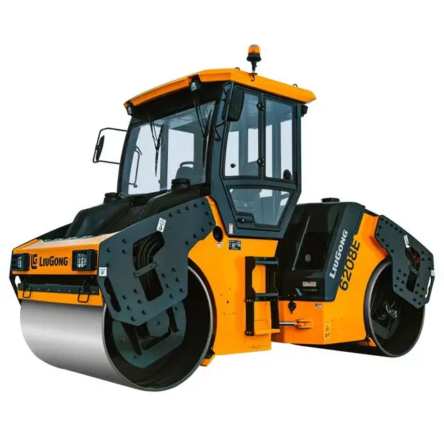 Liu gong compact roller CLG6208E Tandem Drum road roller used for Asphalt Road maintenance and base compaction