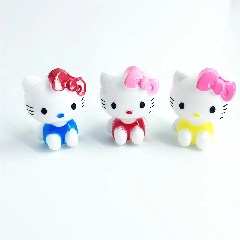 Qiaolian Lovely Hello kitty shape soft Nightlight Power Saving Gentle LED Switch Night light Gentle 110v-250v Safety Nachtlicht