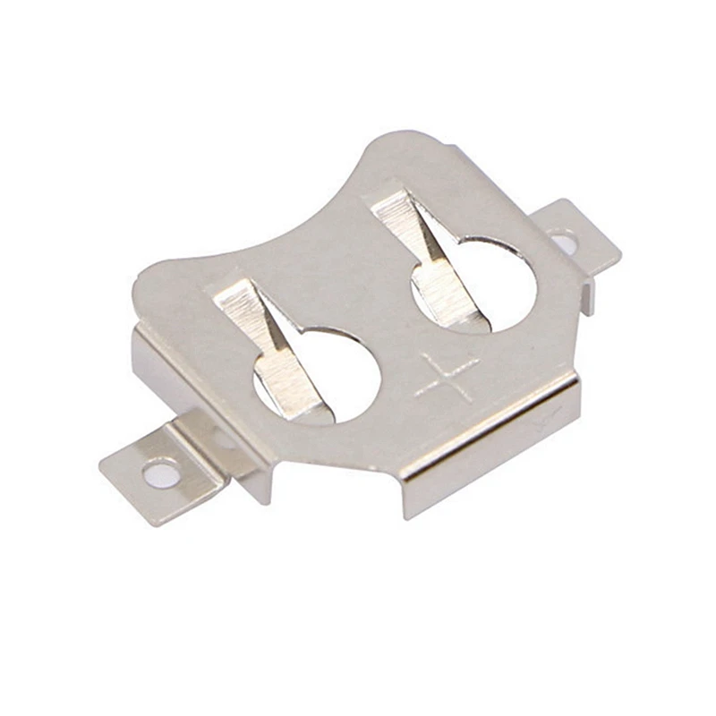 Poding Custom Coin Cell Battery Holder CR1220, SMT Metal Battery Coin Cell Battery Contact RoSH Coin Cell Retainer For Tape Reel