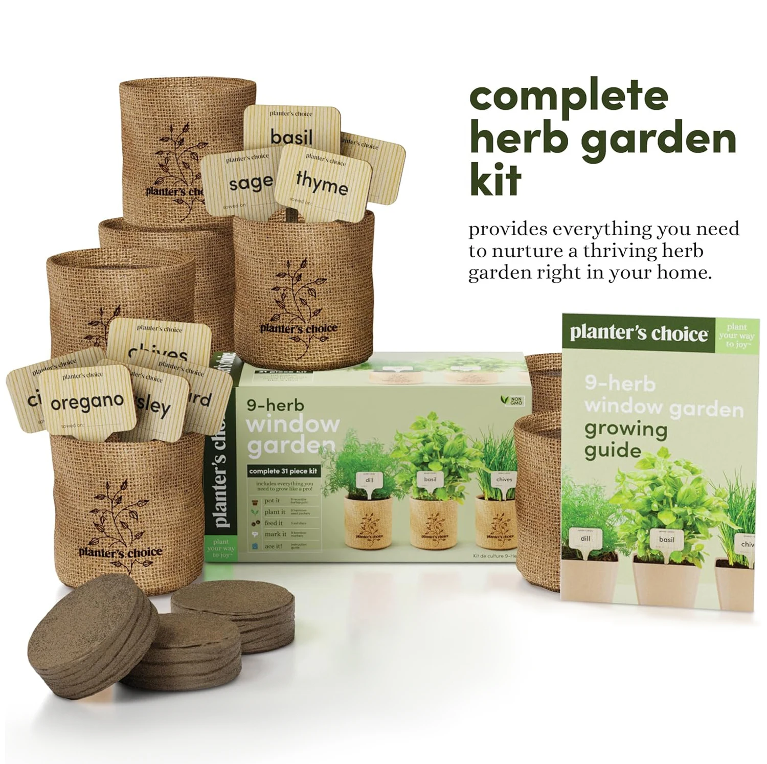 Indoor Herb Plant Growing Tools Garden Starter Kit Herb Grow Kit New Home Kitchen Gifts For Gardening Enthusiasts