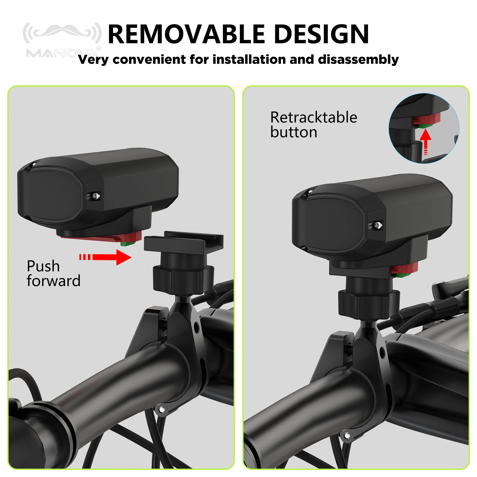 ip54 waterproof dirt bike headlight motorcycle led bulb light headlight metal bracket bicycle high lumen bike lights