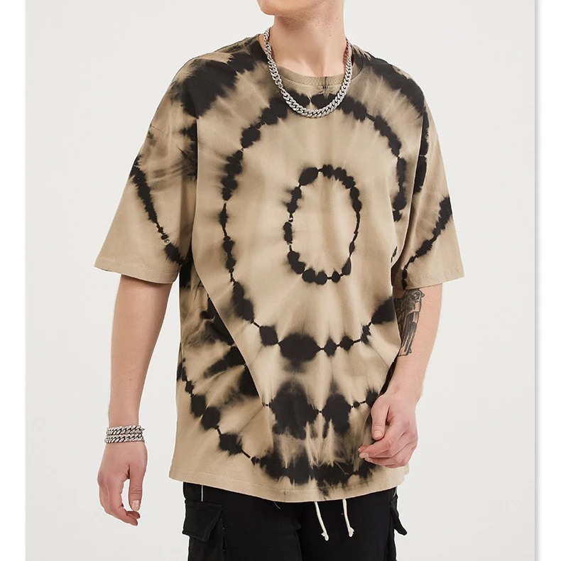 
2021 Summer Botique t shirts for men Hot Sale Gothic Tie dye fashions mens 