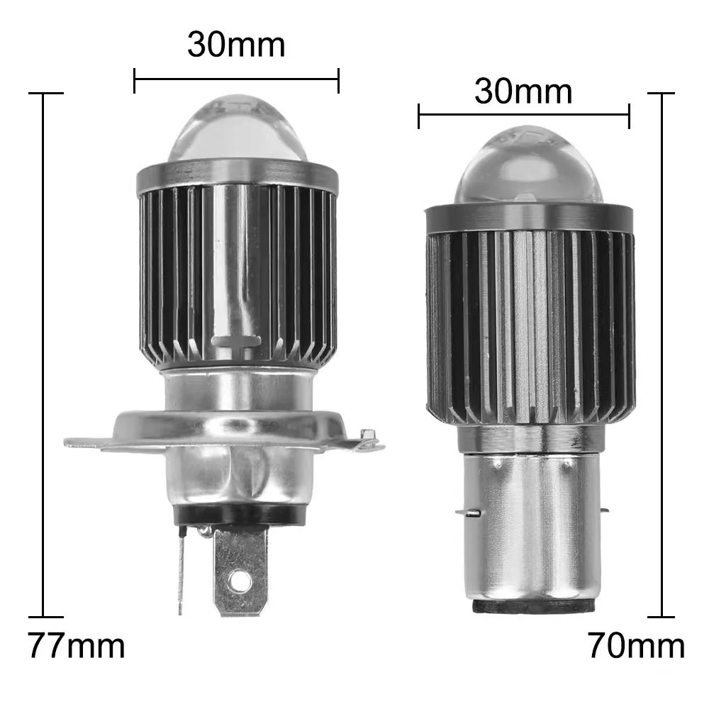 Motorbike 3000K 6000K Scooter car Accessories Condensing Len Fog Lights LED Hi Lo beam headlight motorcycle BA20D H4 led