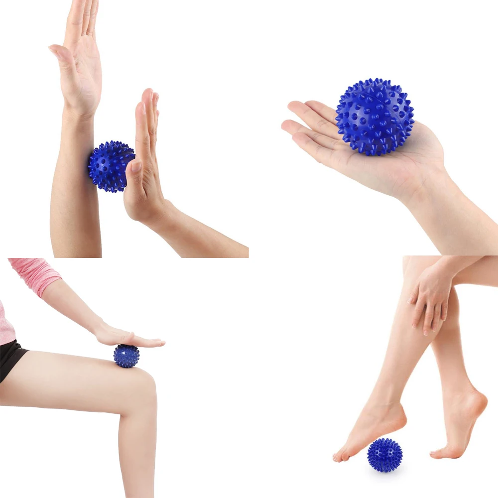 7.5cm/8/9cm PVC Massage Ball Hedgehog Ball  Muscle Relax Fitness Balls Pilates Yoga Roller Body Relief Stress
