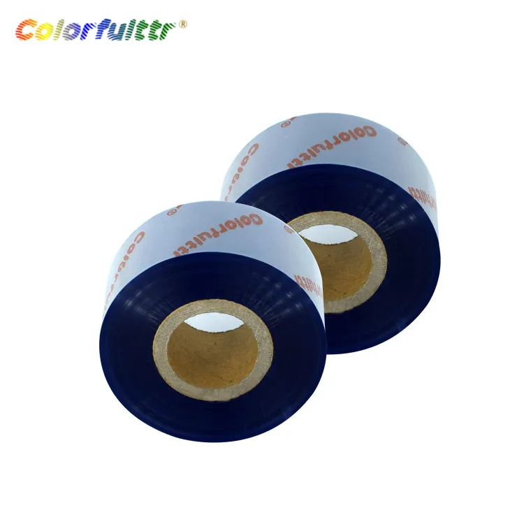 Blue TTR Ribbon Colorful Thermal Transfer Ribbon for Zebra TSC Label Rrinter  Wash Resin Ribbon
