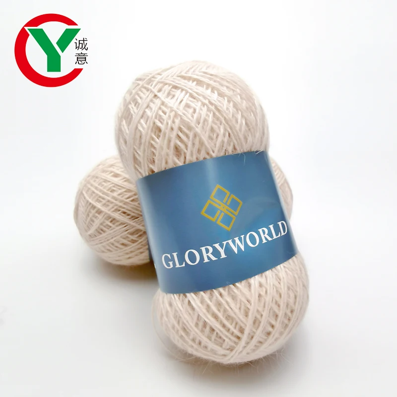 Free Sample Angora Yarn 50g/set Anti-pilling Fine Quality Angora Rabbit Wool Nylon Hand-Knitting Blended Yarn