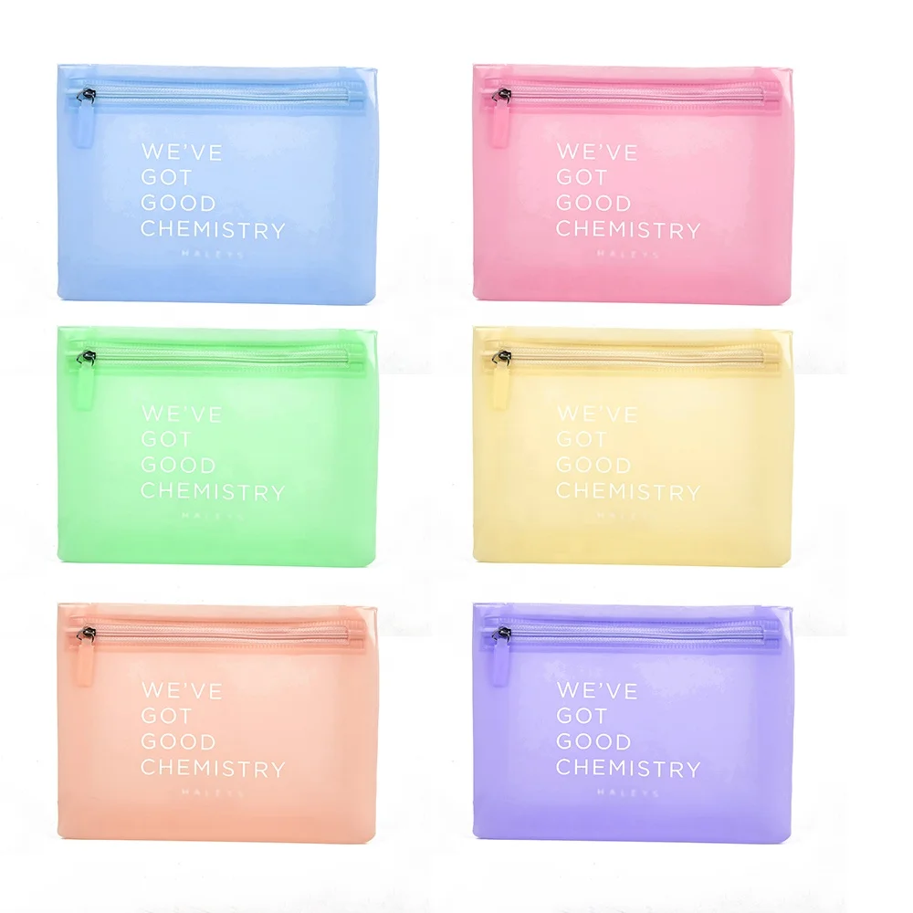 Hot sale matt frosted PVC EVA TPU Makeup Bag Toiletry Bag Cosmetic PVC Zipper Bag