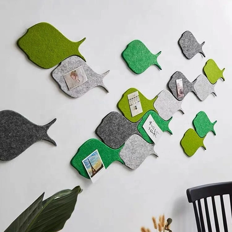 2019 HOT Foam Wall Decorative Tiles Hexagon Felt Board Tiles Felt Pin Board Self Adhesive Bulletin Memo Photo notice Cork Boards