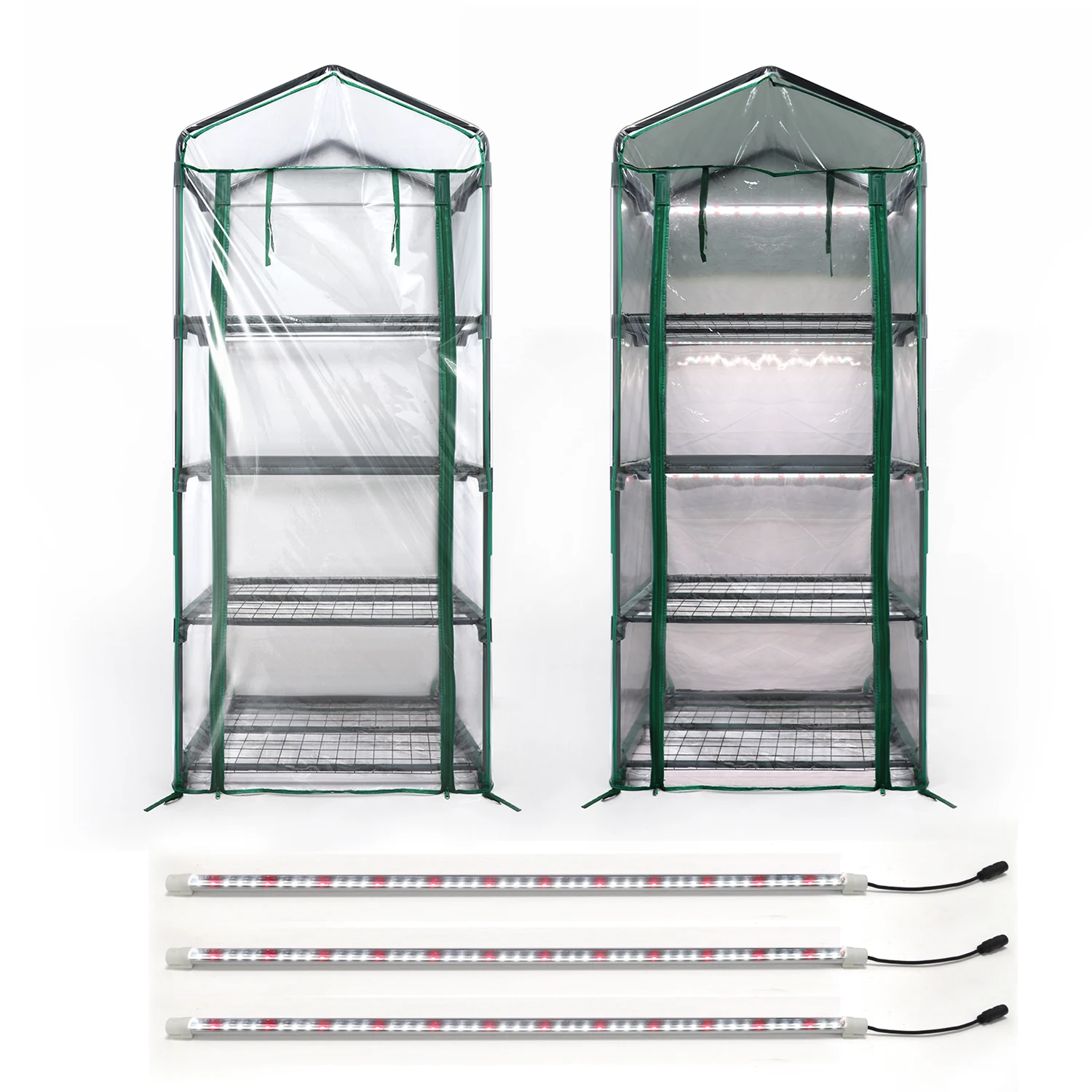 Indoor Garden Backyard Vegetables Growing Breathable Heavy Duty Garden Small Greenhouse with Cover for Veg Planting