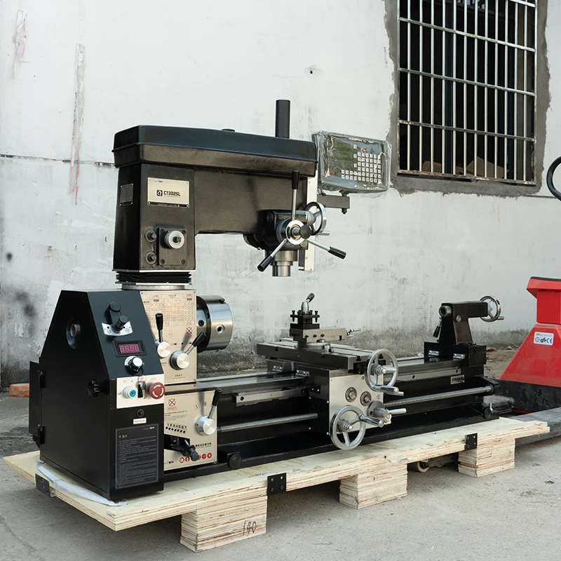 CT3325L high precision lathe mill drill lathe milling machine combo for metal working