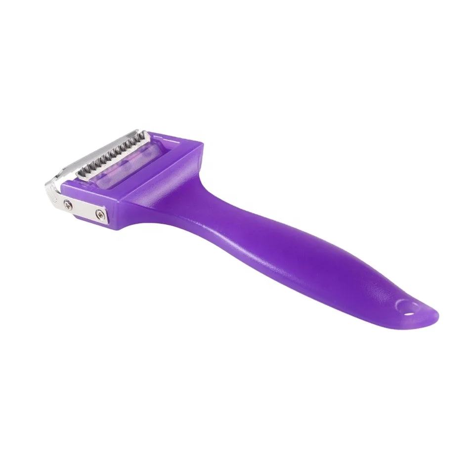 Custom Kitchen Gadgets Cucumber Carrots Potato Skin Premium Quality Swivel Multi Vegetable Peeler Purple Stainless Steel Support