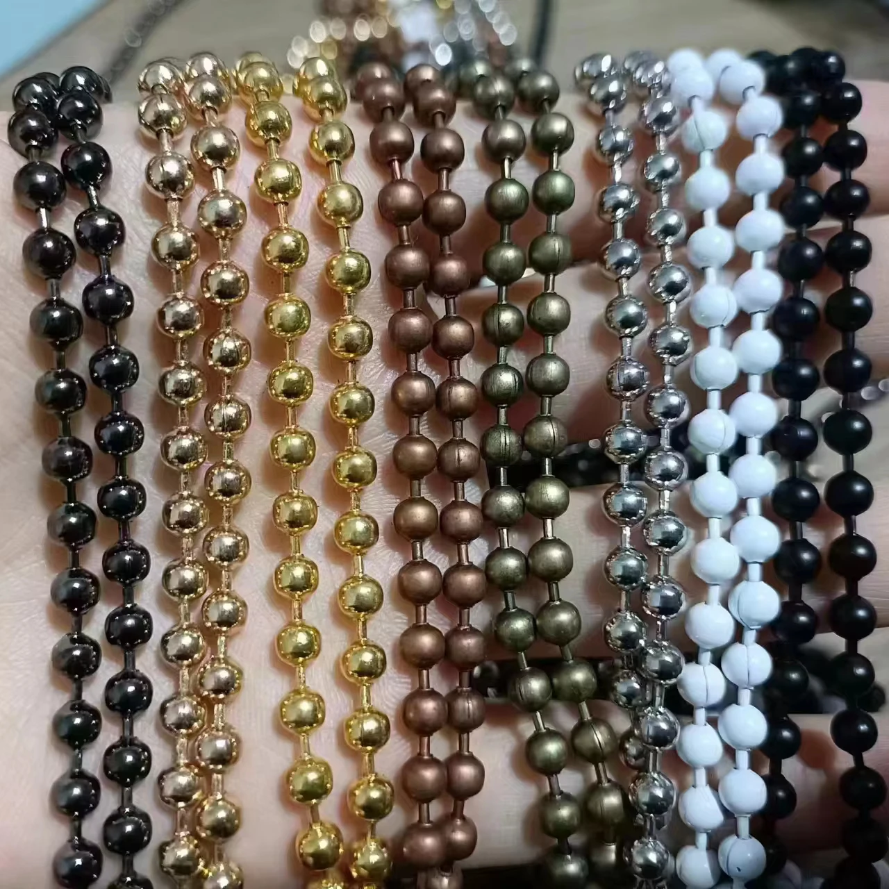 Ball Bead Stainless Steel Chain With Matching Connectors Accessories Window Blinds Household Decor Spare Parts metal chain