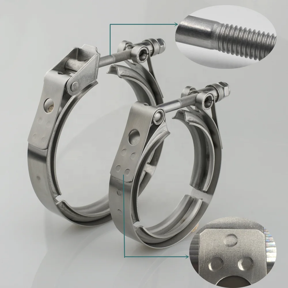 High Quality Stainless Steel Sanitary Quick Release Pipe Clamps with Ferrule Clamps